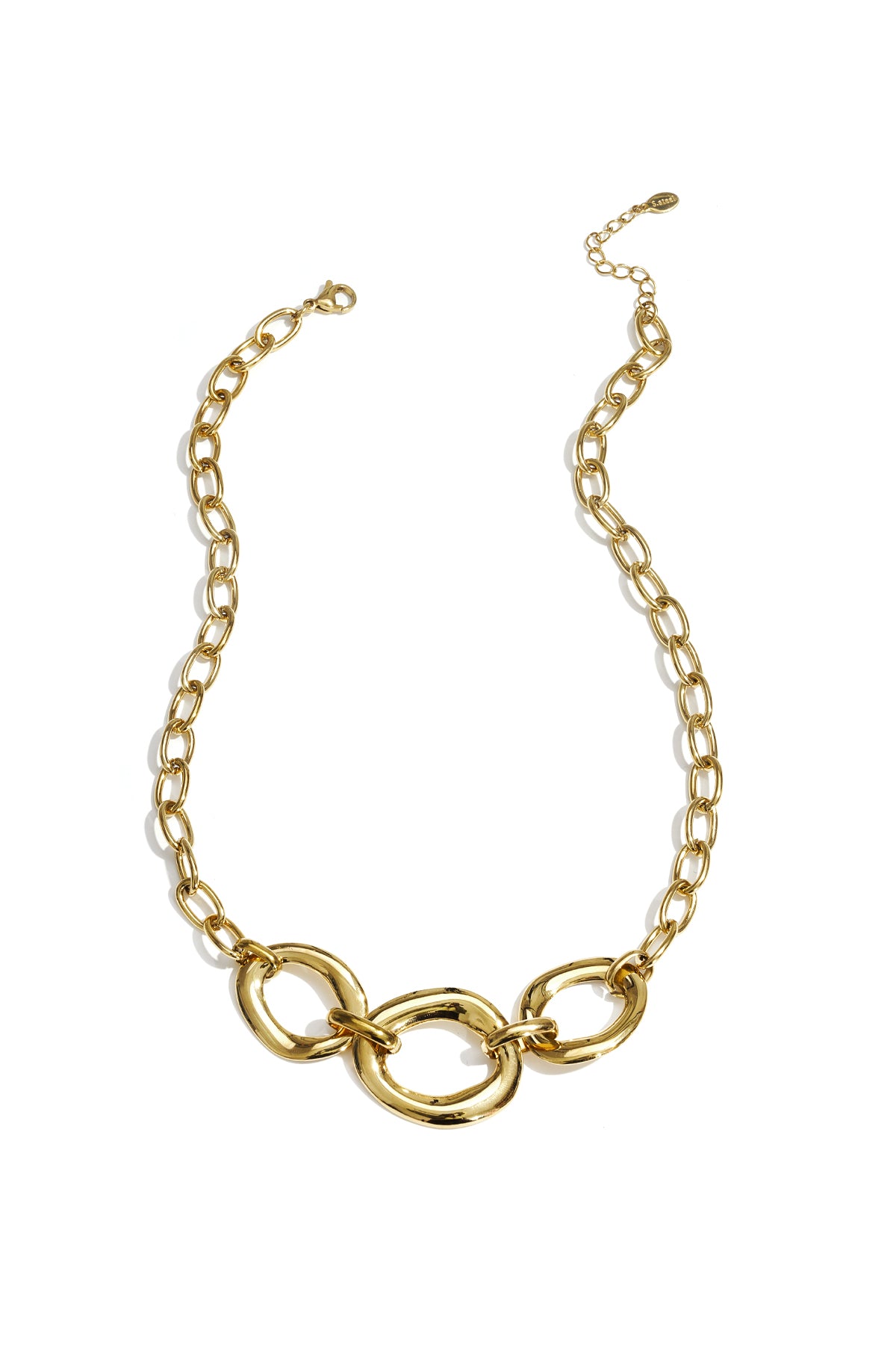 Bold Oval Ketting Goud