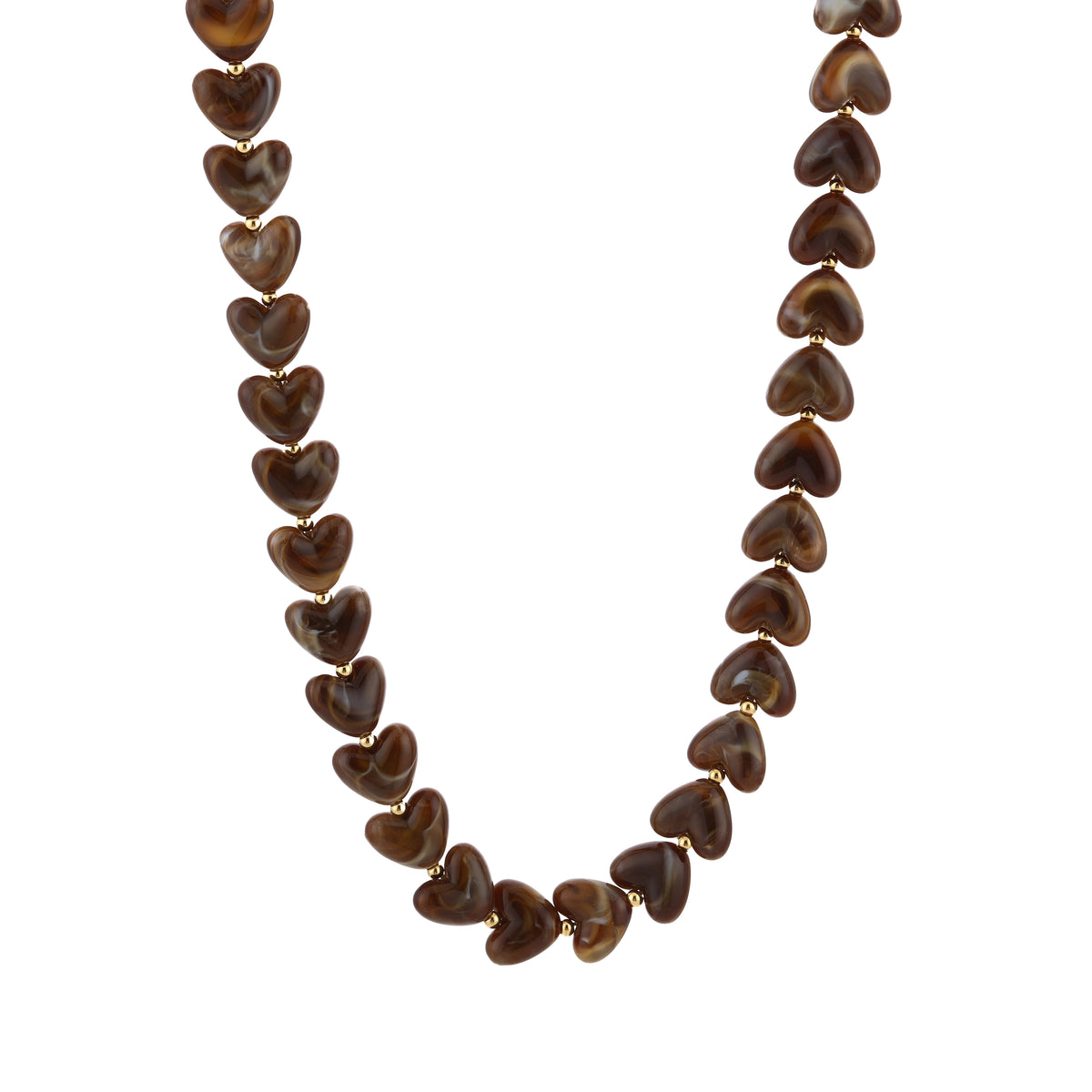 Love Bead Ketting Bruin