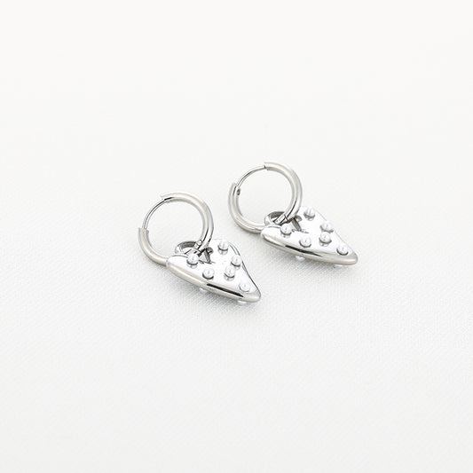 Pearl Heart Oorbellen Zilver