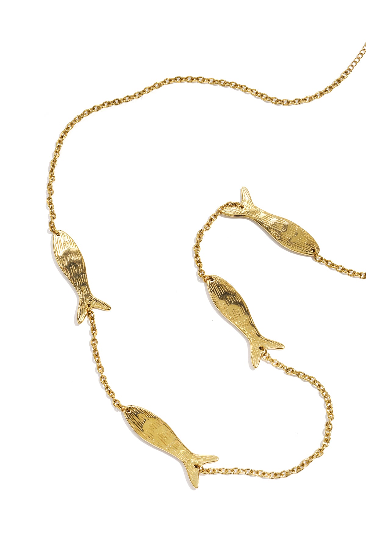 Lucky Fish Ketting Goud