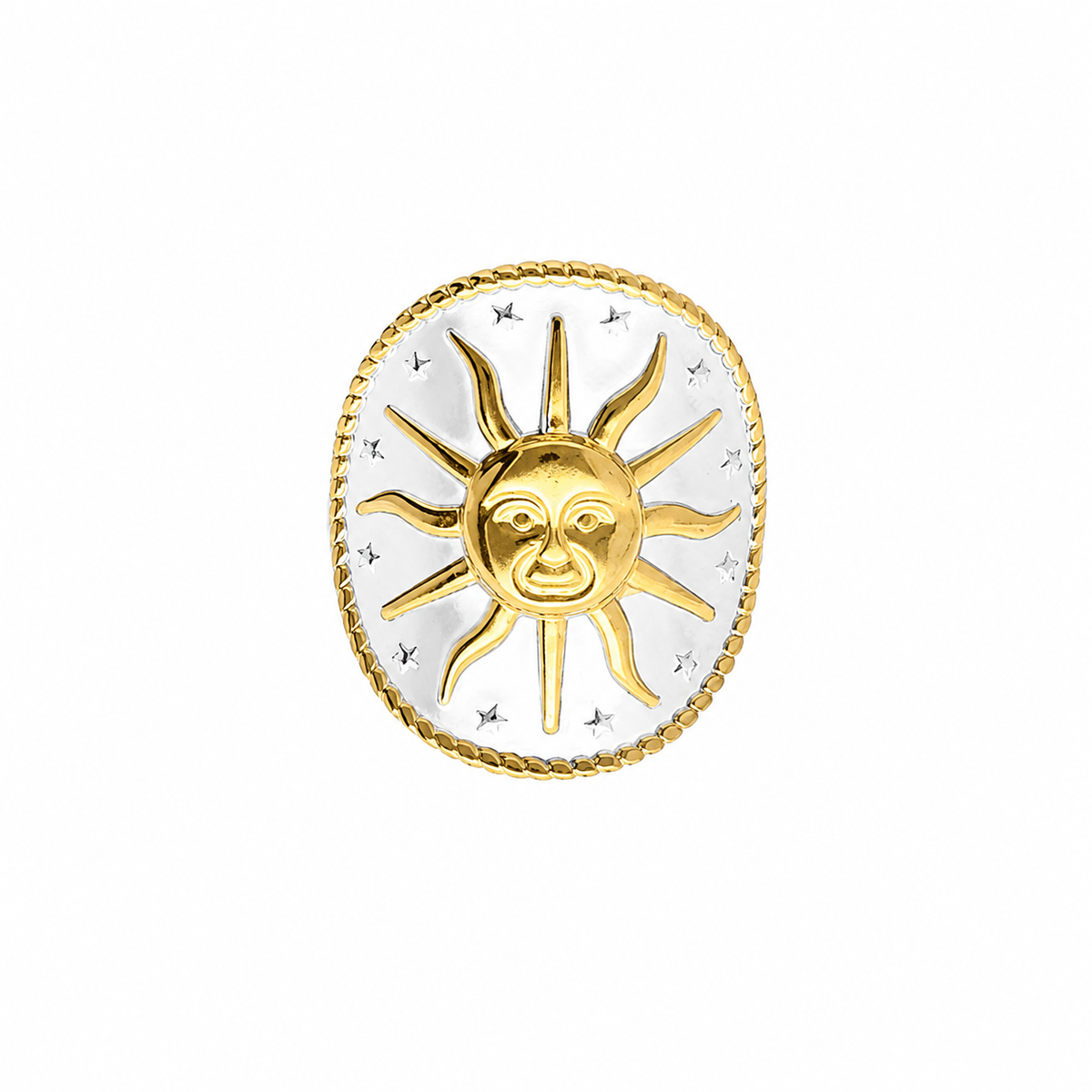 Two Tone Sun Ring