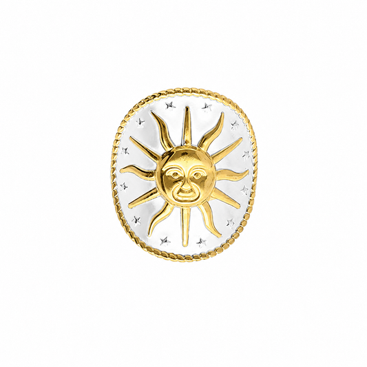Two Tone Sun Ring