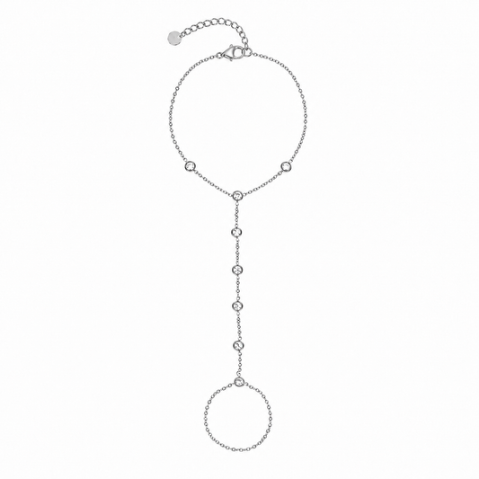 Crystal Handchain Zilver