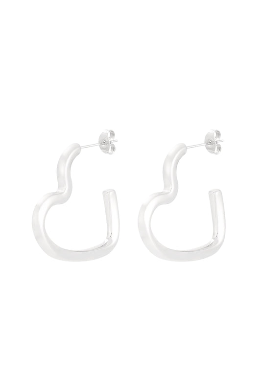 Open Love Hoops Zilver