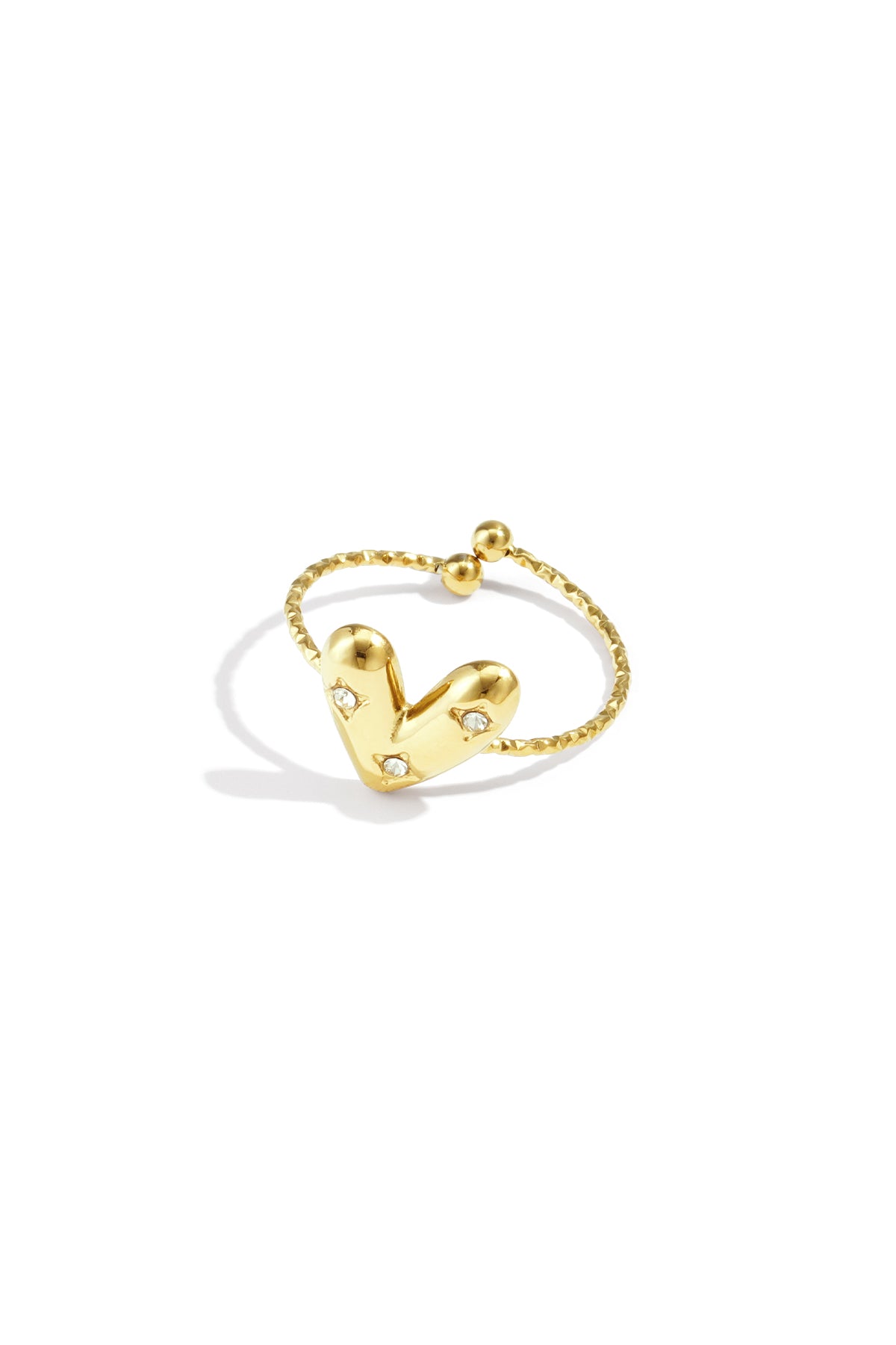 Amour Detail Ring Goud