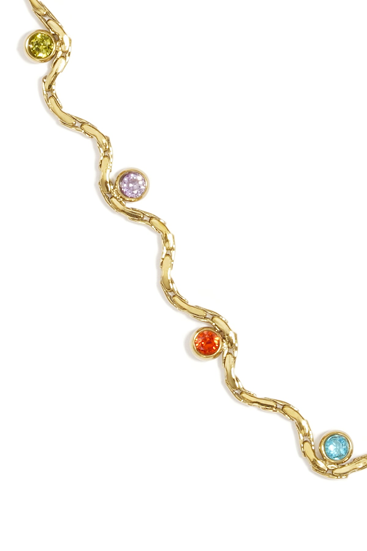 Flowy mixed Ketting Goud