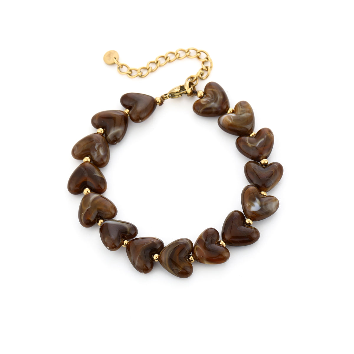 Love Bead Armband Bruin