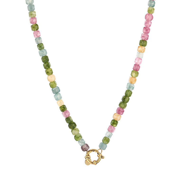 Natural Stone Ketting Multicolor