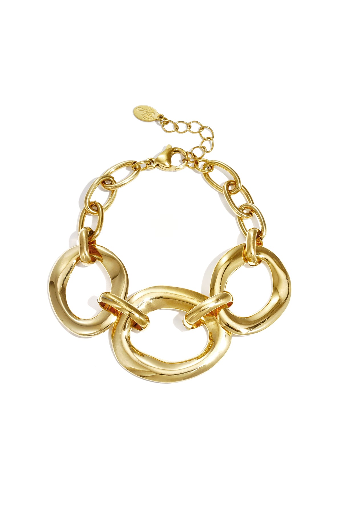 Bold Oval Armband Goud