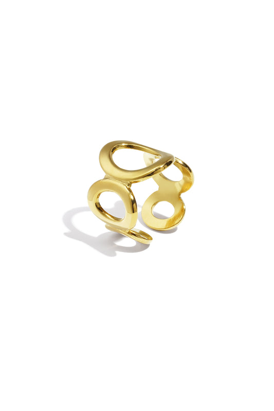 Open Circle Ring Goud