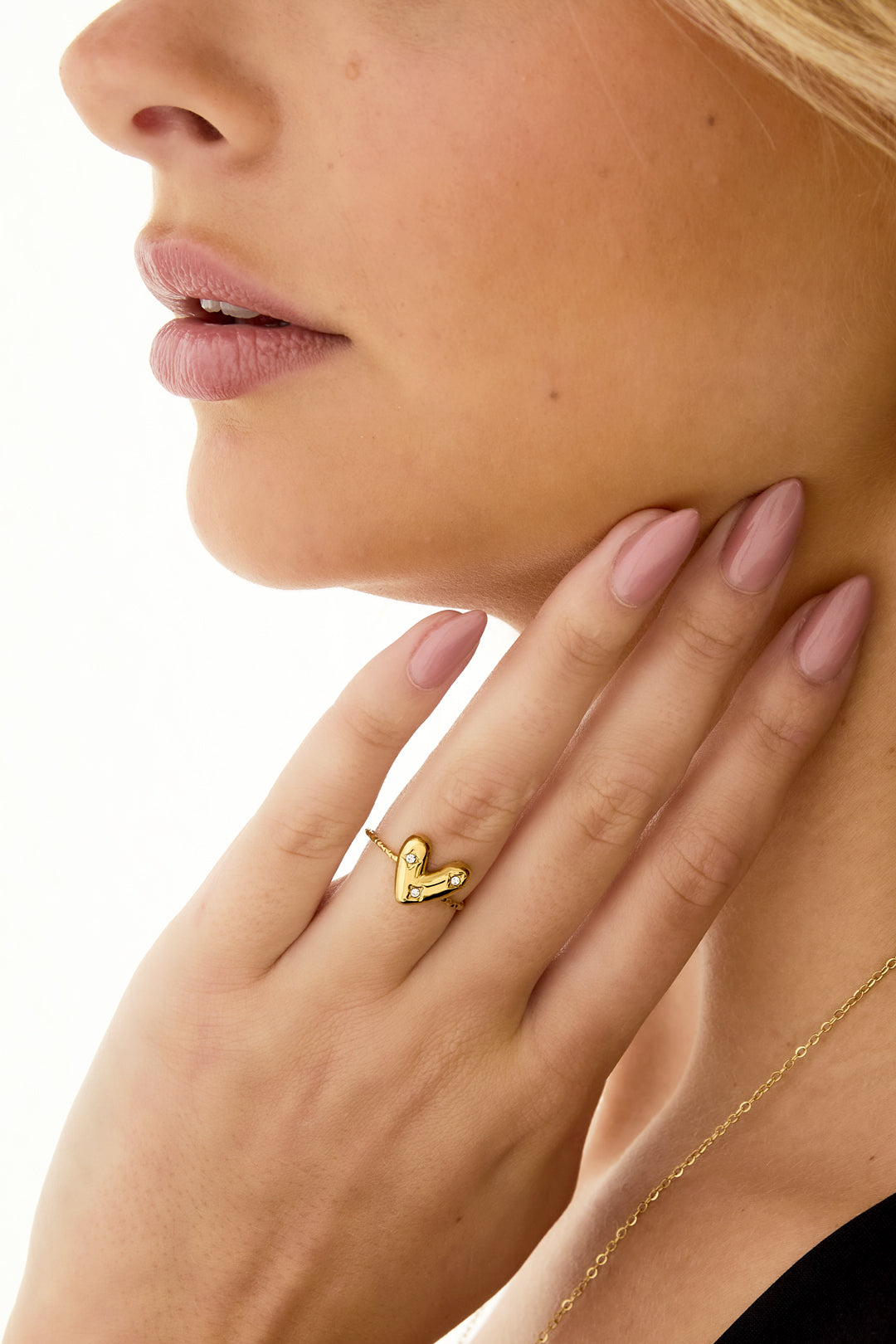 Amour Detail Ring Goud